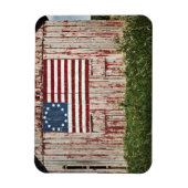 Magnet Flexible Drapeau américain peint sur la grange (Vertical)