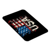Magnet Flexible Drapeau américain rétro 4 juillet (Côté Droit)