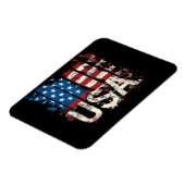 Magnet Flexible Drapeau américain rétro 4 juillet (Côté Gauche)