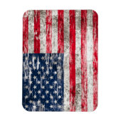 Magnet Flexible Drapeau américain soufflé et usé (Vertical)