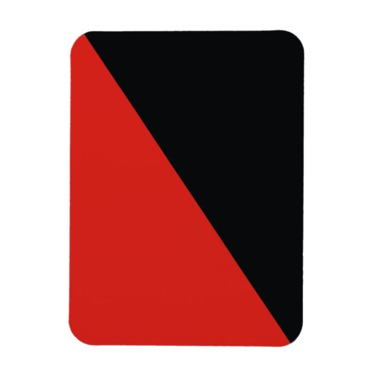 Magnet Flexible drapeau anarchique rouge noir (Vertical)