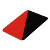 Magnet Flexible drapeau anarchique rouge noir (Côté Gauche)