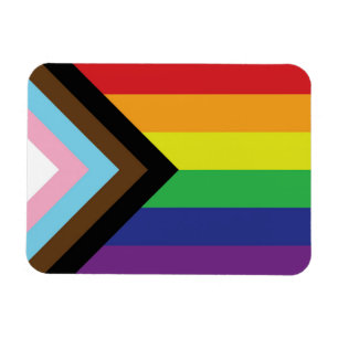 Magnet Flexible Drapeau arc-en-ciel gay pride progressiste LGBTQIA