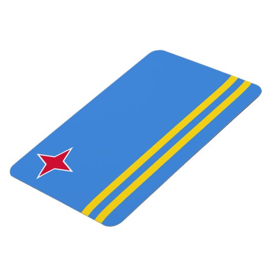 Magnet Flexible Drapeau Aruba (Côté Gauche)