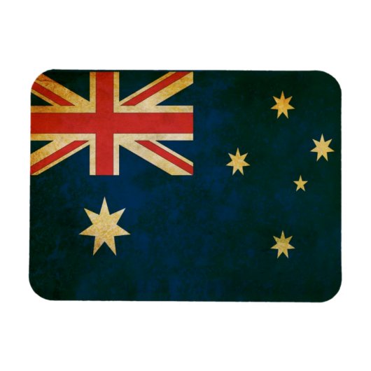 Magnet Flexible Drapeau australien à Grunge (Horizontal)