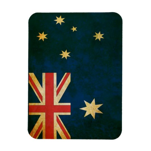 Magnet Flexible Drapeau australien à Grunge (Vertical)