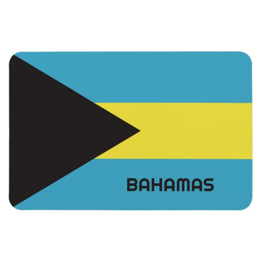 Magnet Flexible Drapeau Bahamas (Horizontal)