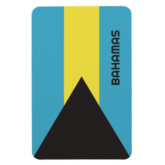 Magnet Flexible Drapeau Bahamas (Vertical)