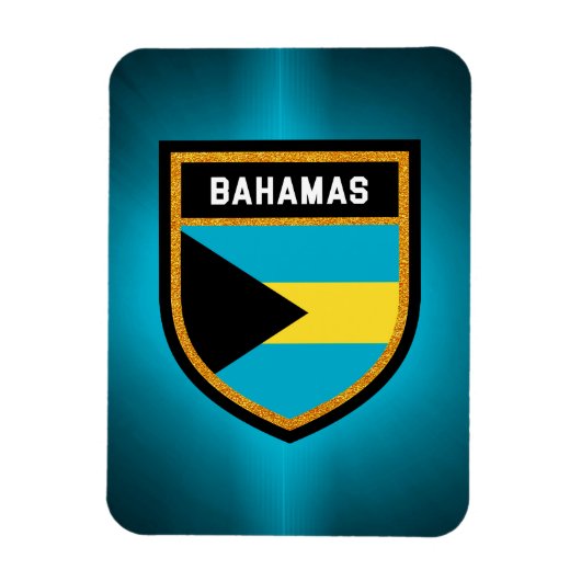 Magnet Flexible Drapeau Bahamas (Vertical)