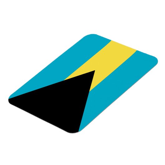 Magnet Flexible Drapeau bahaméen (Côté Gauche)