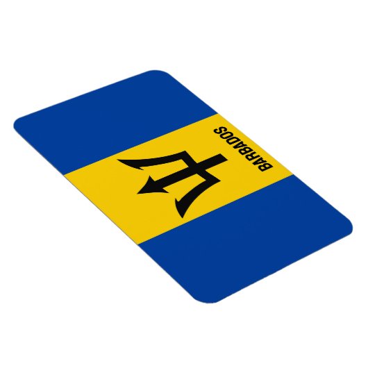 Magnet Flexible Drapeau Barbade (Côté Droit)