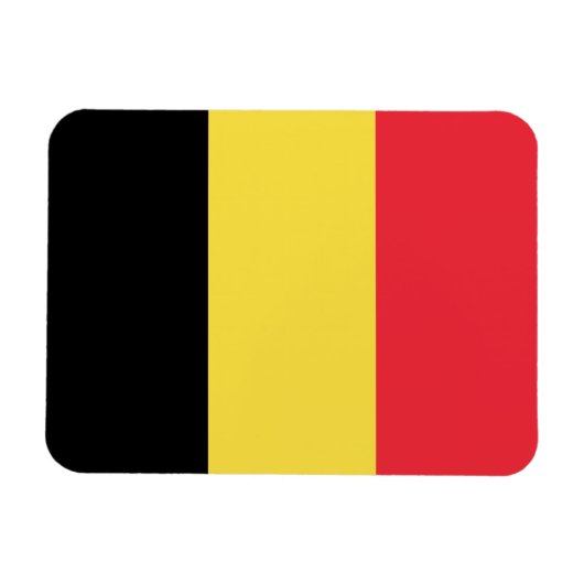 Magnet Flexible Drapeau belge patriotique (Horizontal)