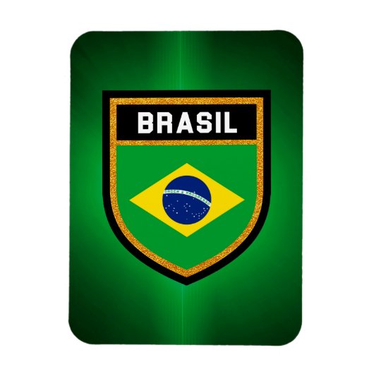 Magnet Flexible Drapeau Brasil (Vertical)