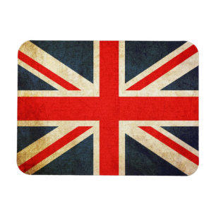 Magnet Flexible Drapeau britannique à Grunge