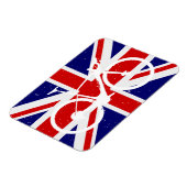 Magnet Flexible Drapeau britannique amateur de cyclisme (Côté Gauche)