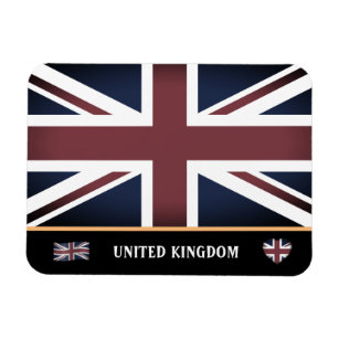 Magnet Flexible Drapeau britannique vintage & Angleterre / Royaume