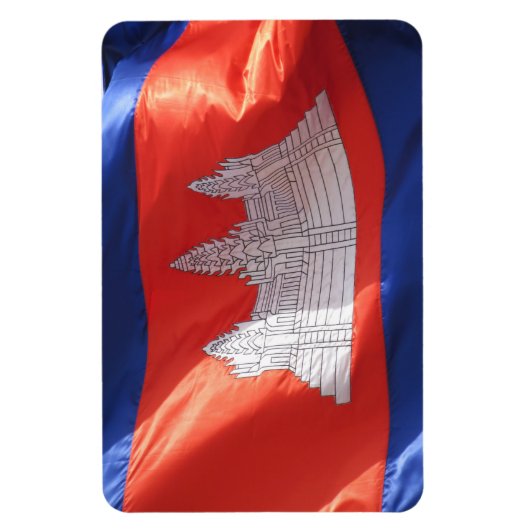 Magnet Flexible drapeau cambodgien (Vertical)