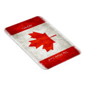 Magnet Flexible Drapeau canadien artistique Feuille d'érable l'Uni (Côté Droit)