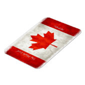 Magnet Flexible Drapeau canadien artistique Feuille d'érable l'Uni (Côté Gauche)