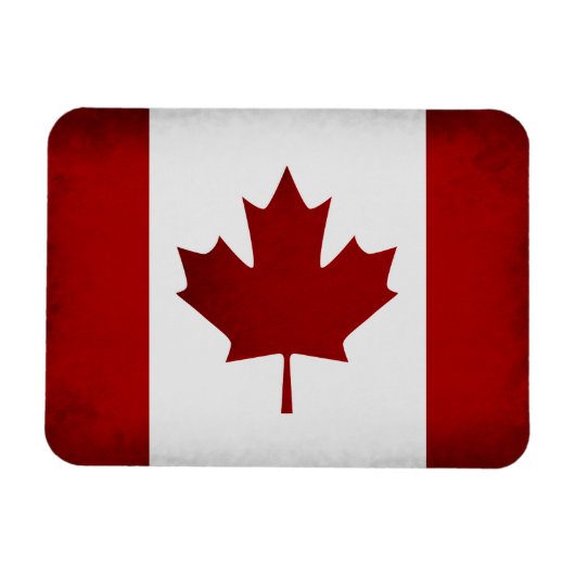 Magnet Flexible Drapeau canadien Grunge (Horizontal)