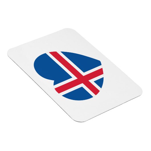 Magnet Flexible Drapeau cardiaque islandais (Côté Droit)