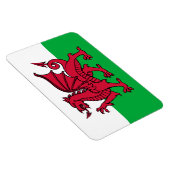 Magnet Flexible Drapeau celtique du Dragon rouge du Pays de Galles (Côté Droit)