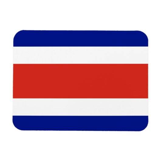 Magnet Flexible Drapeau civil du Costa Rica (Horizontal)
