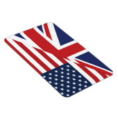 Magnet Flexible Drapeau combiné américain-britannique (Côté Droit)