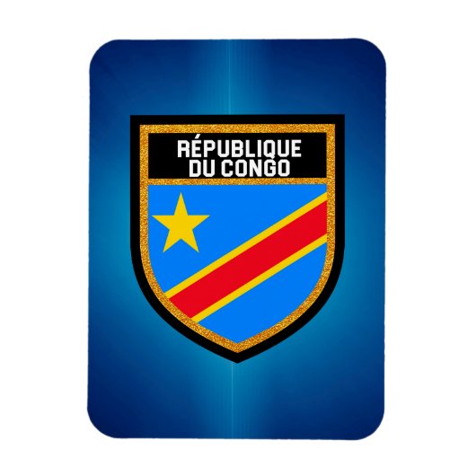 Magnet Flexible Drapeau Congo (Vertical)