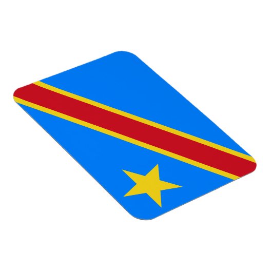 Magnet Flexible Drapeau Congo Kinshasa (Côté Droit)