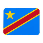 Magnet Flexible Drapeau Congo Kinshasa (Horizontal)