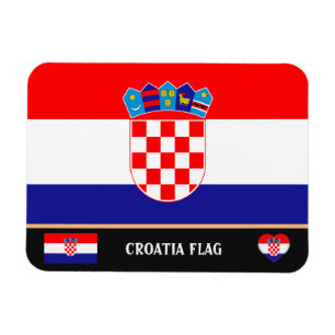 Magnet Flexible Drapeau croate & Voyage Croatie, vacances /Sports