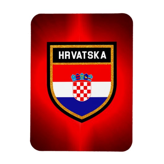 Magnet Flexible Drapeau Croatie (Vertical)