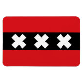 Magnet Flexible Drapeau d'Amsterdam (Horizontal)