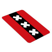 Magnet Flexible Drapeau d'Amsterdam (Côté Droit)