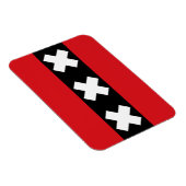 Magnet Flexible Drapeau d'Amsterdam (Côté Droit)