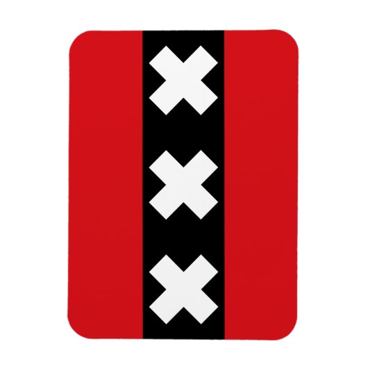 Magnet Flexible Drapeau d'Amsterdam (Vertical)