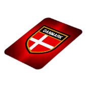 Magnet Flexible Drapeau Danmark (Côté Gauche)