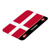 Magnet Flexible Drapeau danois & Voyage de pays danois / Danemark (Côté Gauche)