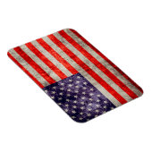 Magnet Flexible Drapeau d'antiquité américain (Côté Droit)