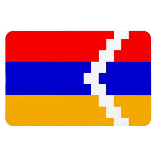 Magnet Flexible Drapeau d'Artsakh (Haut-Karabagh) (Horizontal)