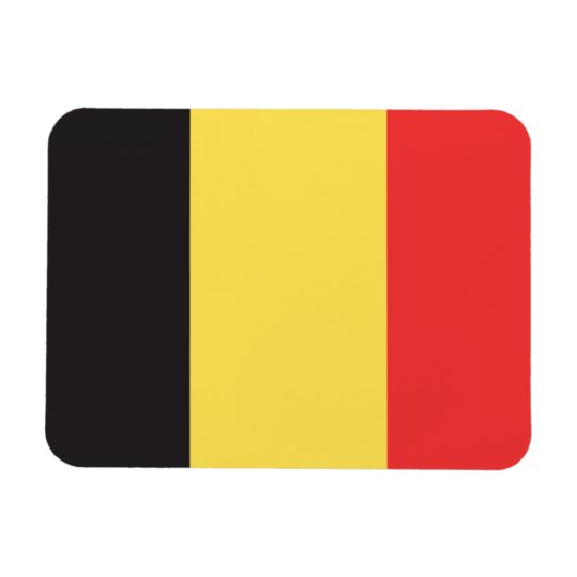 Magnet Flexible Drapeau de Belgique (Horizontal)