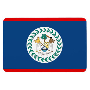 Magnet Flexible Drapeau de Belize