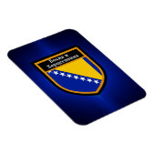 Magnet Flexible Drapeau de Bosnie-Herzégovine (Côté Droit)