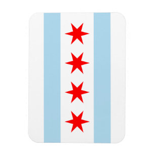Magnet Flexible Drapeau de Chicago