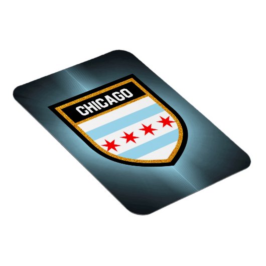 Magnet Flexible Drapeau de Chicago (Côté Droit)