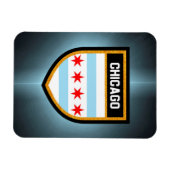 Magnet Flexible Drapeau de Chicago (Horizontal)