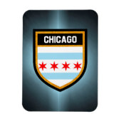 Magnet Flexible Drapeau de Chicago (Vertical)