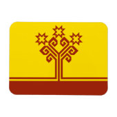 Magnet Flexible Drapeau de Chuvashia (Horizontal)