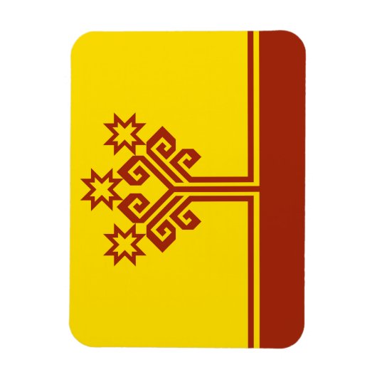 Magnet Flexible Drapeau de Chuvashia (Vertical)